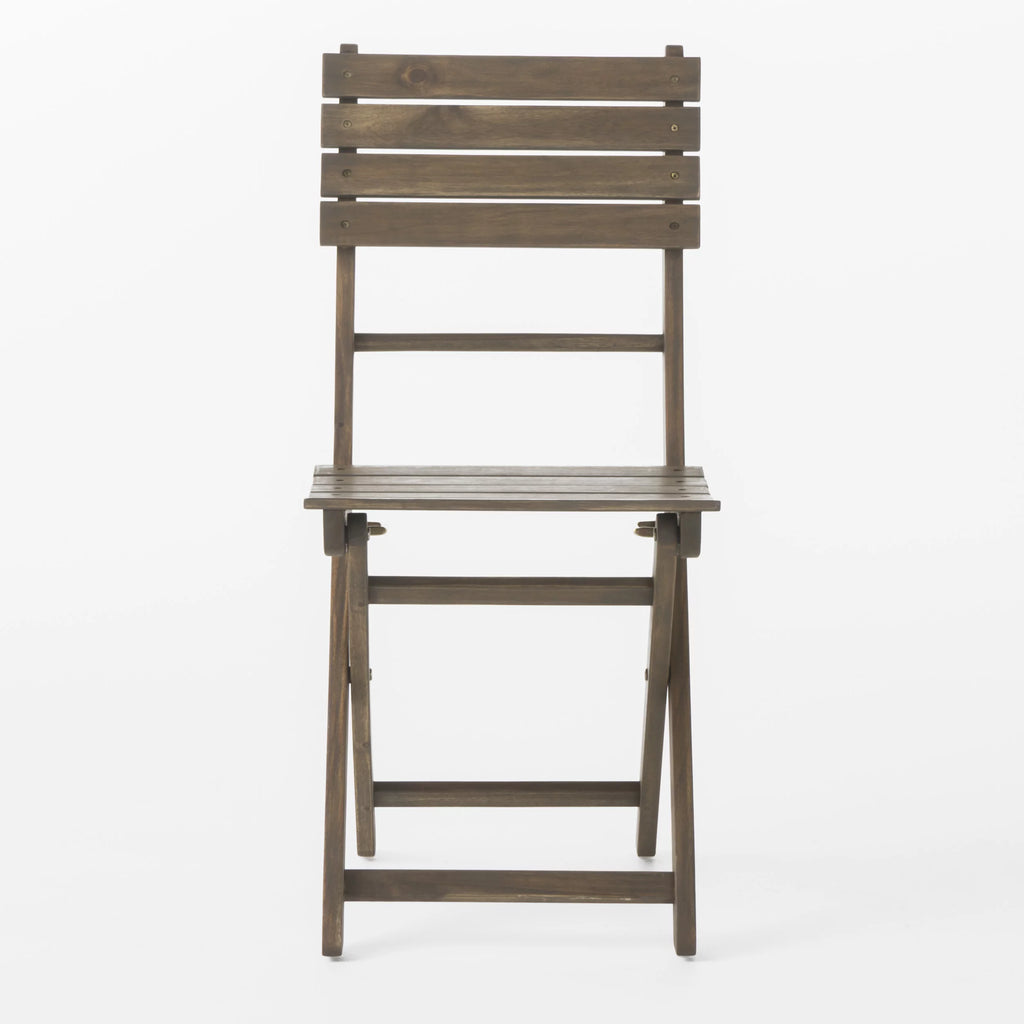 Acacia Wood 3 Piece Folding Bistro Set H526