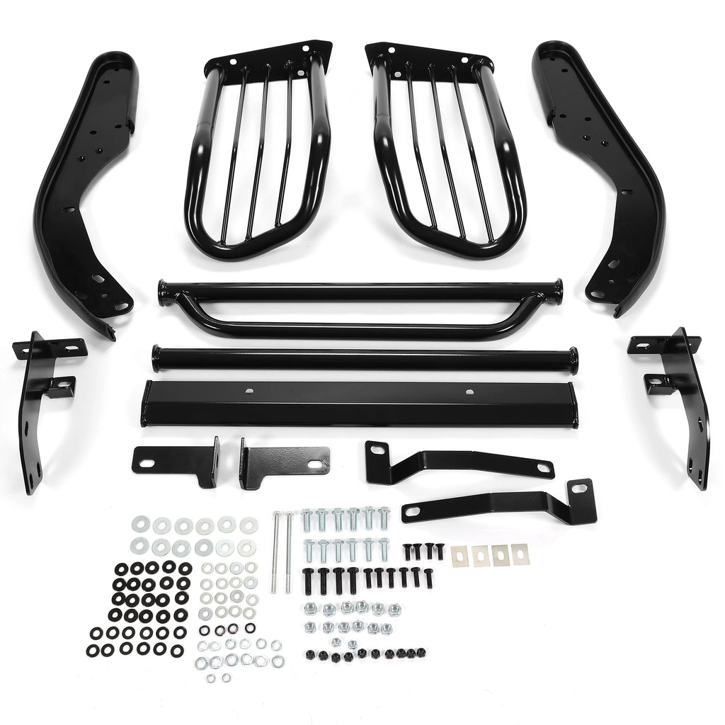 Black Steel Front Bumper Protector Brush Guard S84925