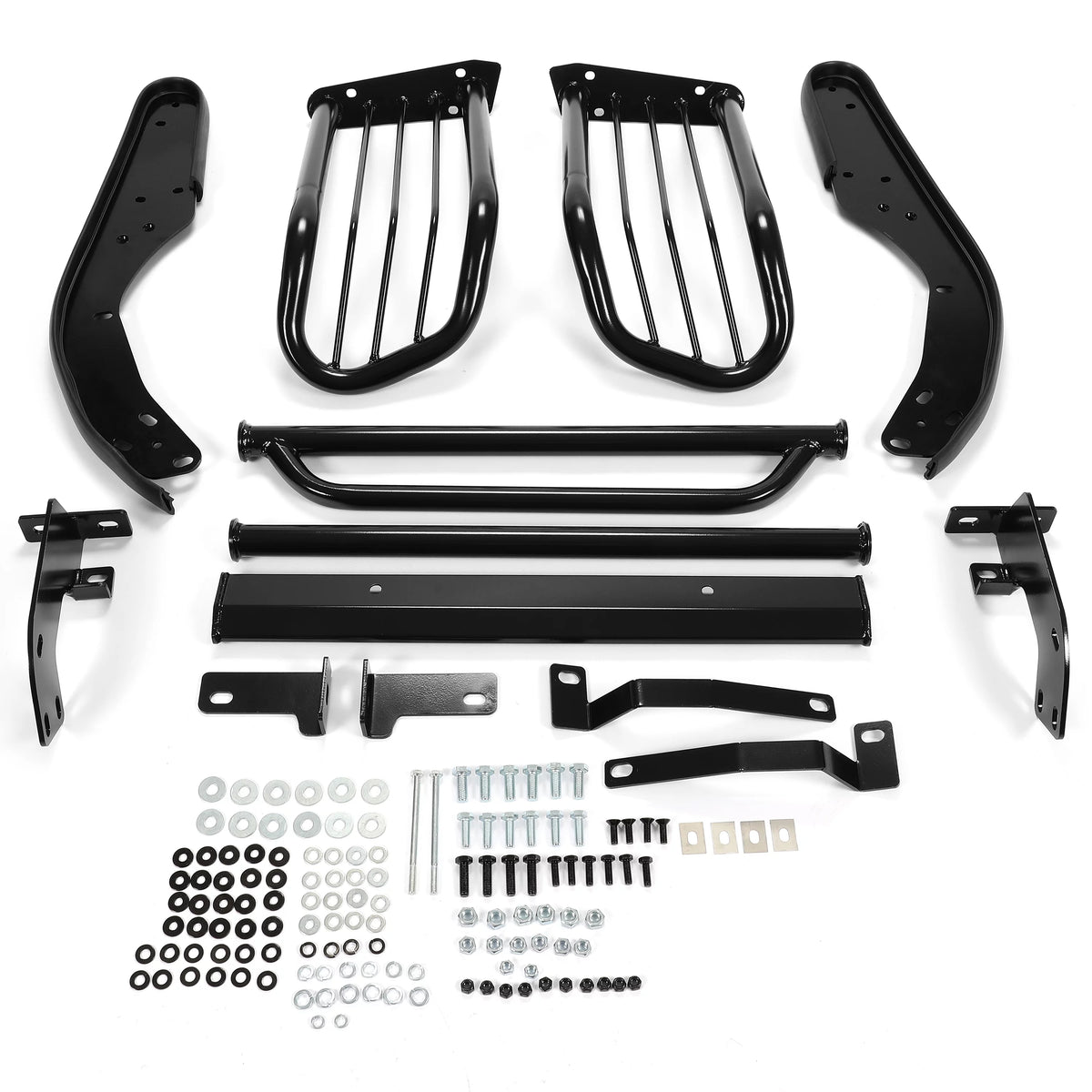 Black Steel Front Bumper Protector Brush Guard S84925