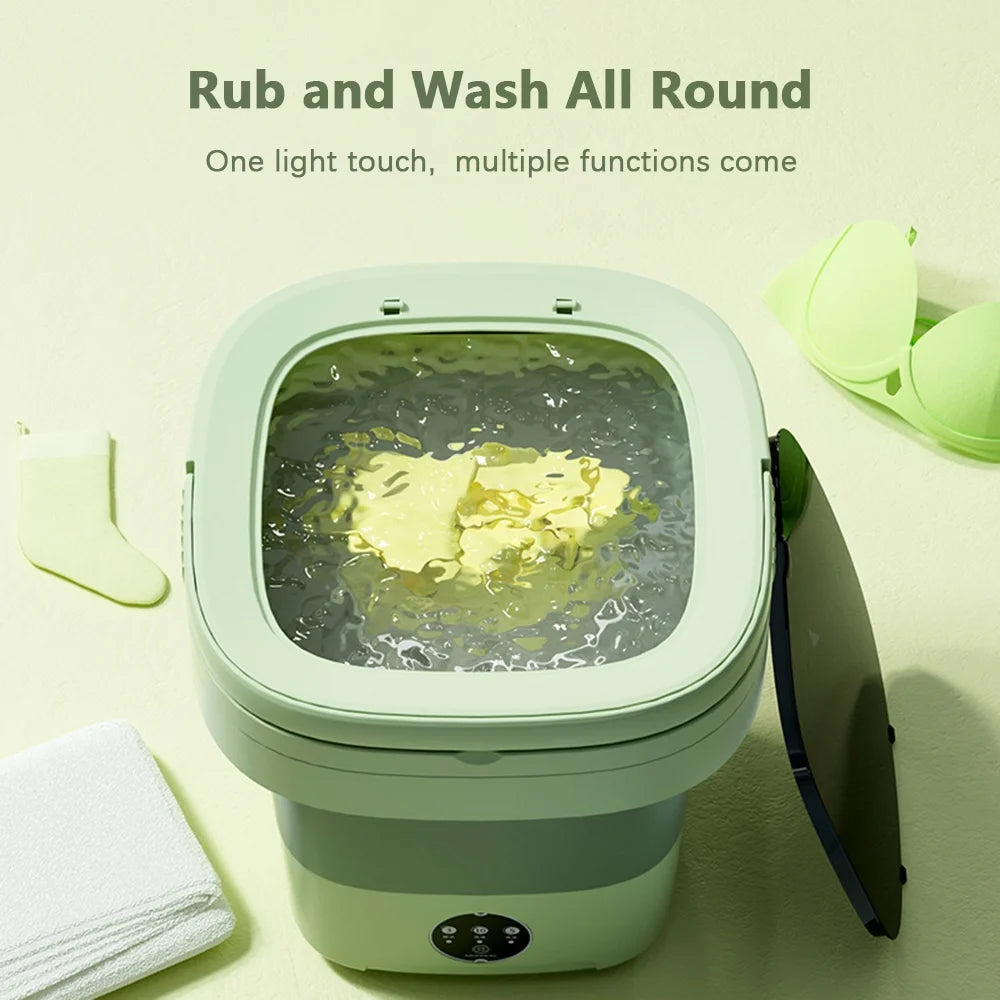 Portable Spin Dryer with Drain Basket and Drain Hose L26912