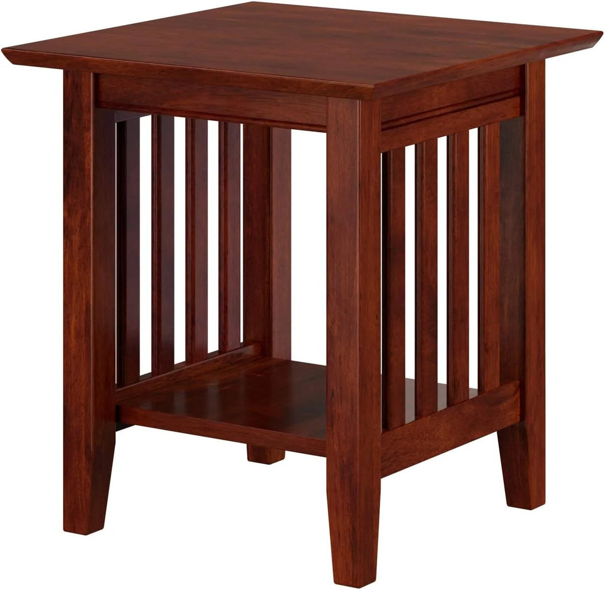 Solid Hardwood End Table 20 In Set Of 2 Walnut T294942