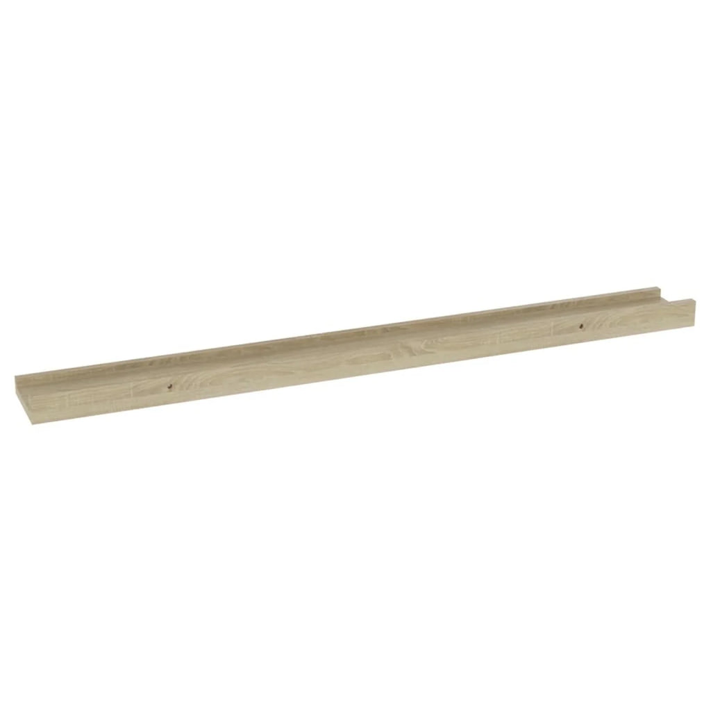 4 Piece MDF Floating Shelves Sonoma Oak F676