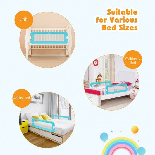 Blue Breathable Baby Swing Bed Rail Guard W55554