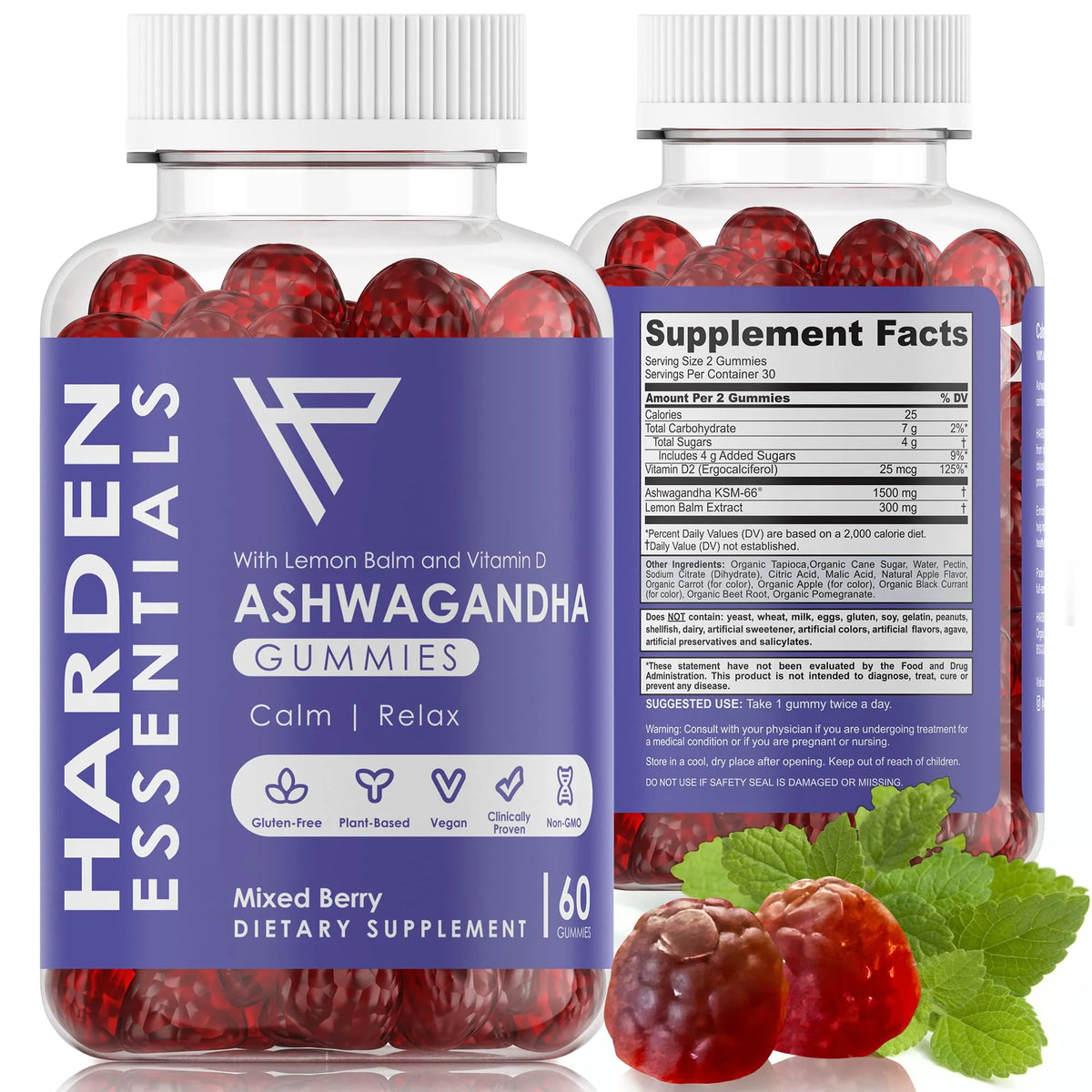 Ashwagandha Gummies 750mg 60 Count S951