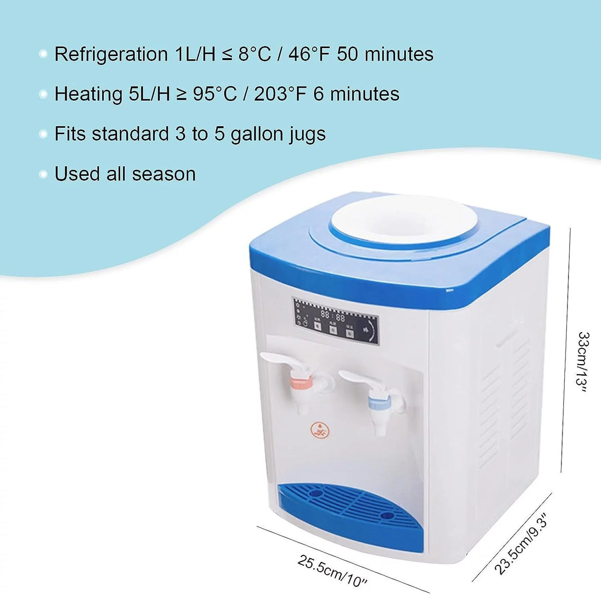 550W Small Water Cooler Dispenser 5 Gallon Y233