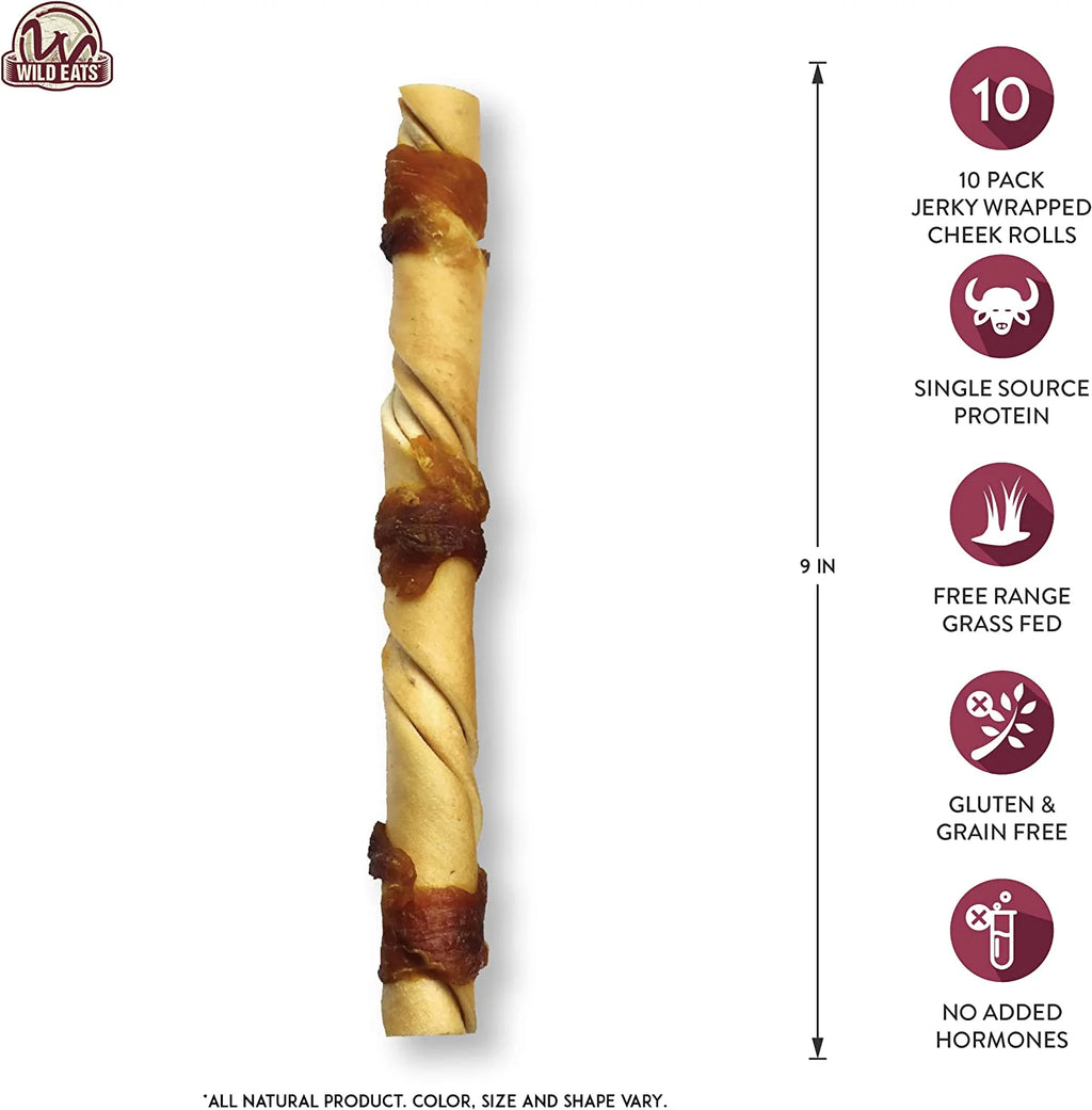 Water Buffalo Jerky Dog Chews 10 Pack Y216