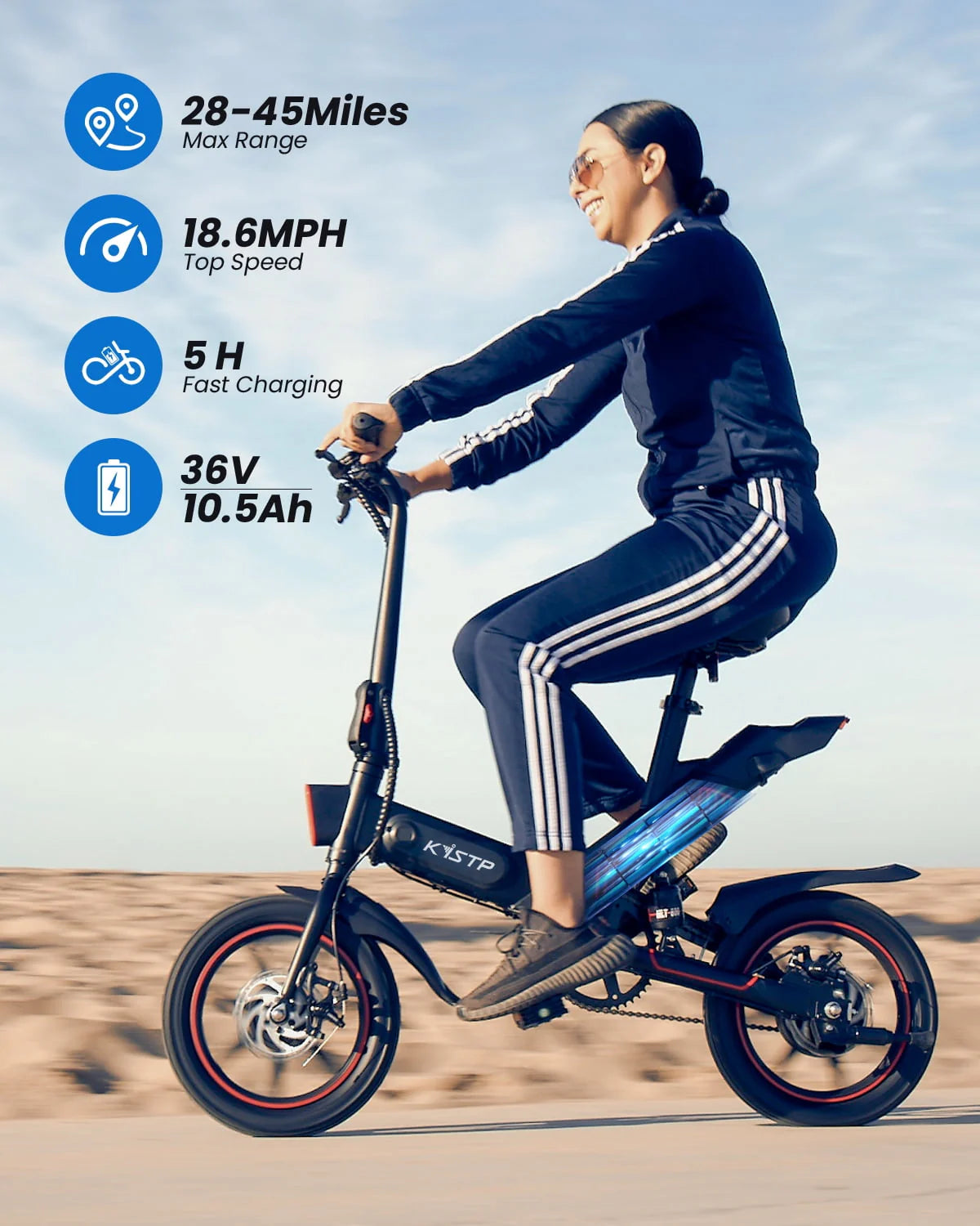 450W Folding Electric Bike with 36V 10.5AH Battery N389377