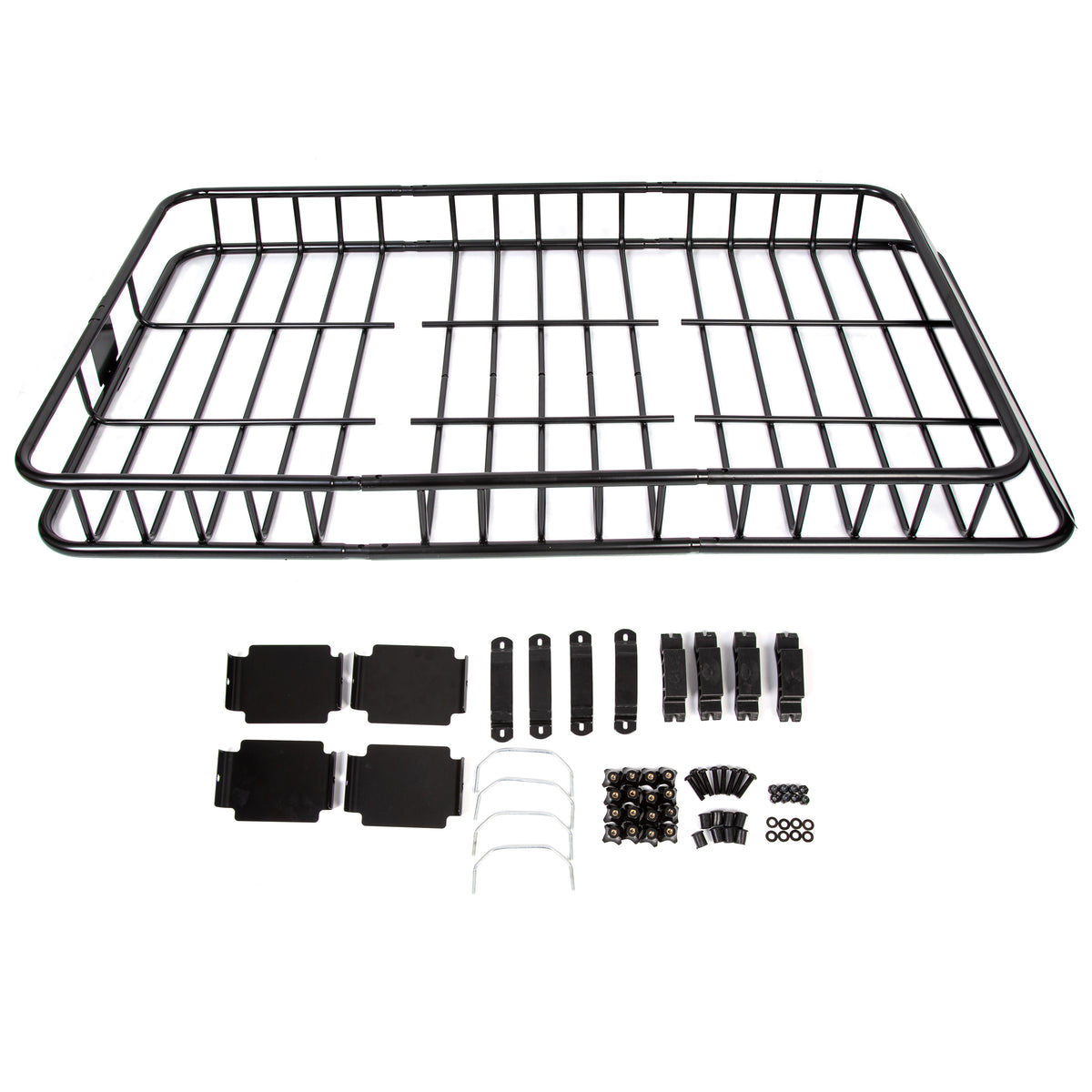 67" Expandable Car Top Roof Rack Cargo Basket Carrier S111989