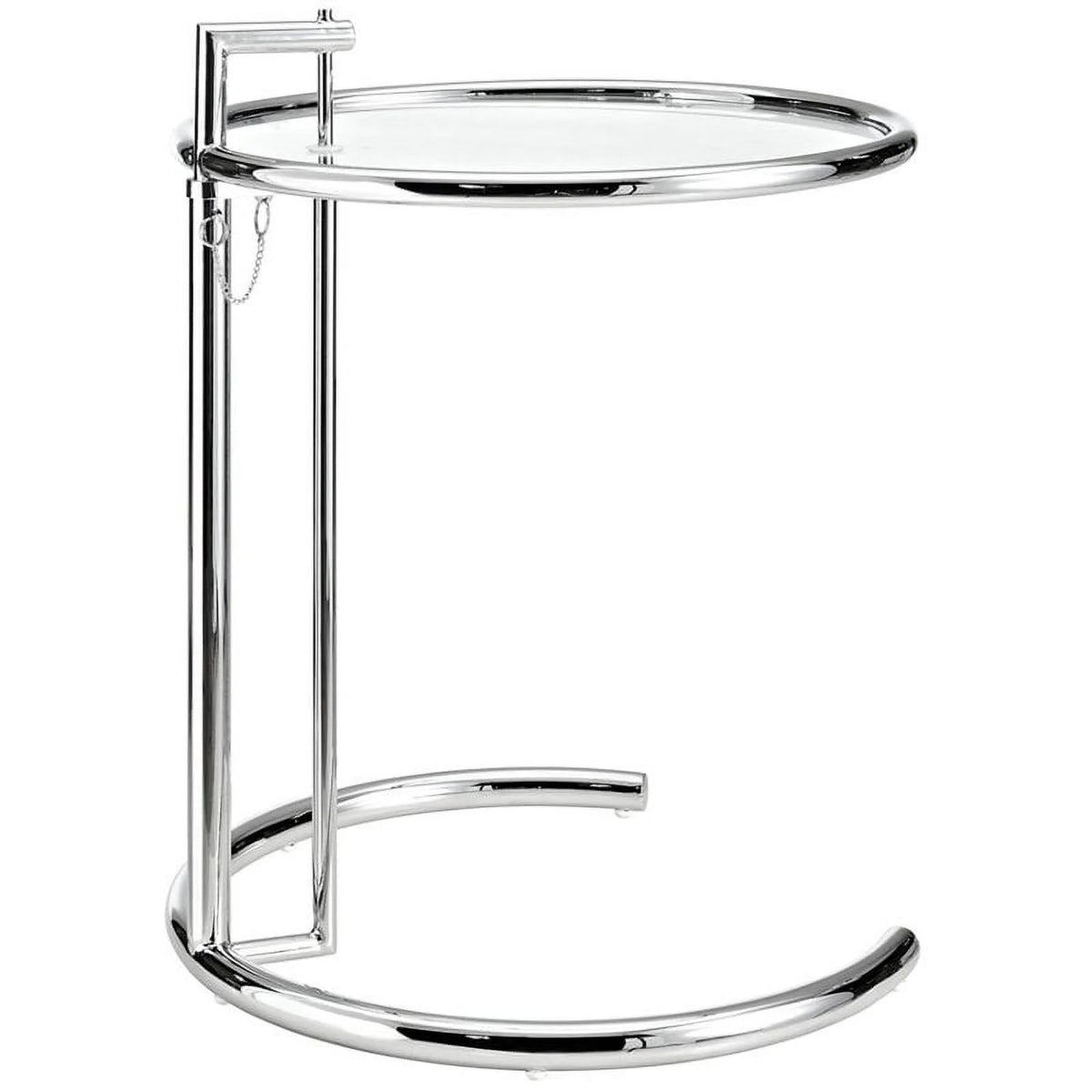 Adjustable Glass Top End Table Q5936