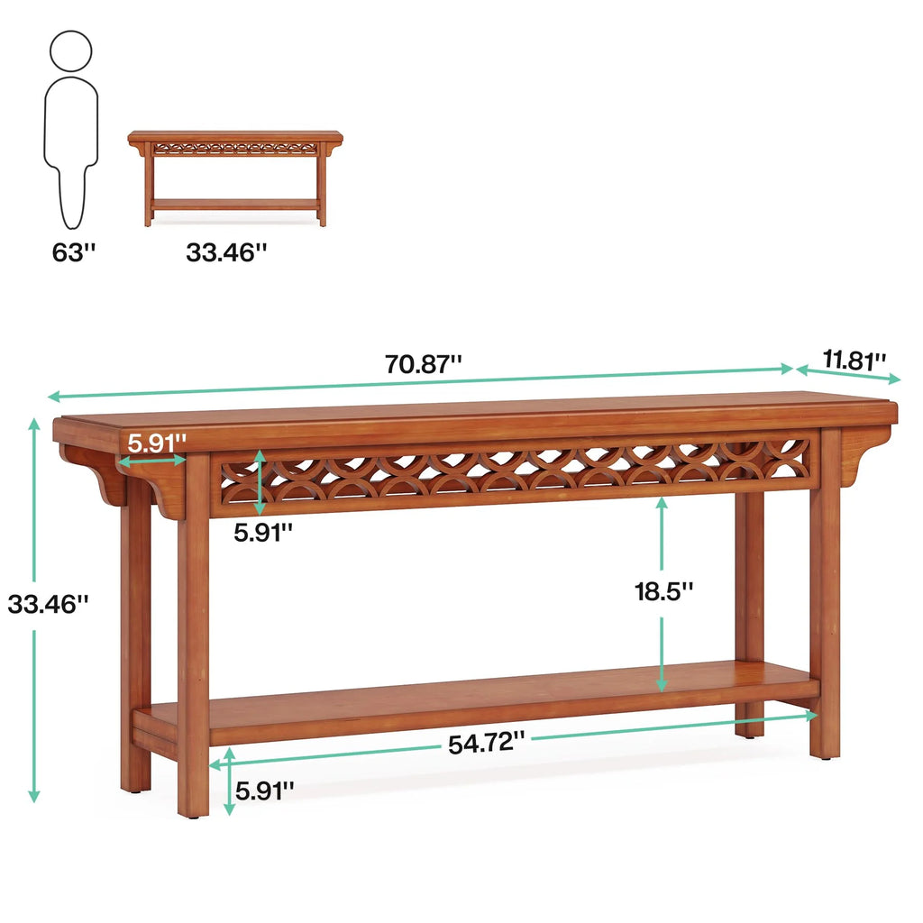 70.8 inch Solid Wood Console Table U780454
