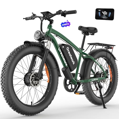 52V 4000/5000W Dual Motor Electric Bike 26" Fat Tire P720