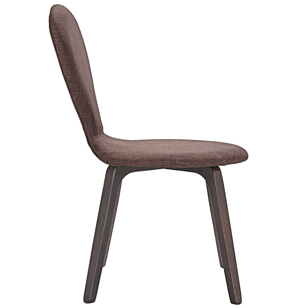 Walnut Beige Dining Side Chair V606398