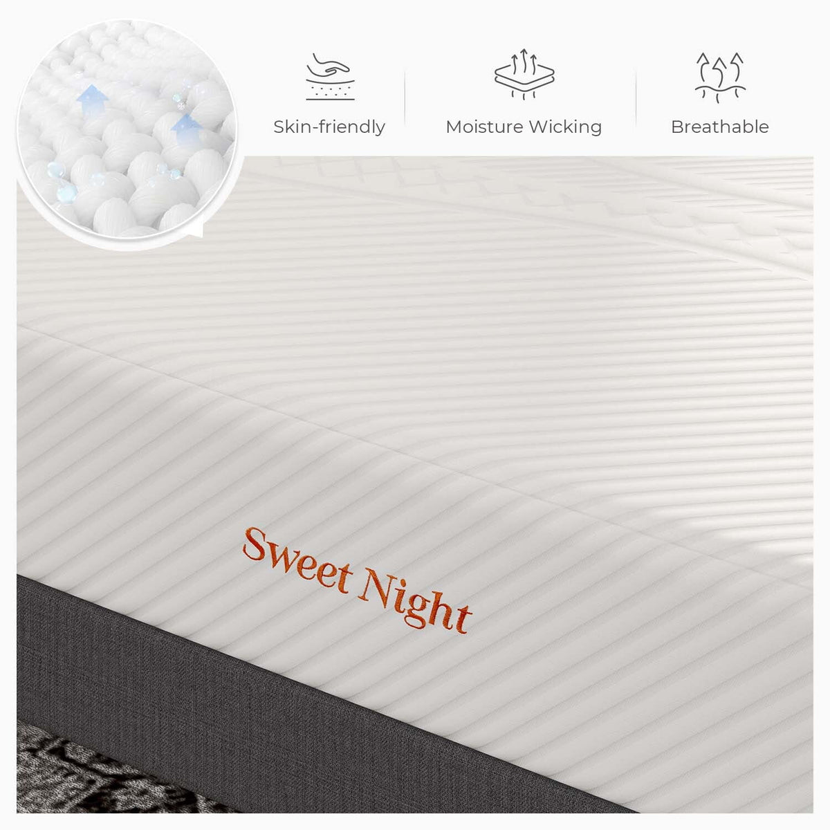 10'' Cooling Gel Memory Foam Queen Size Mattress B537