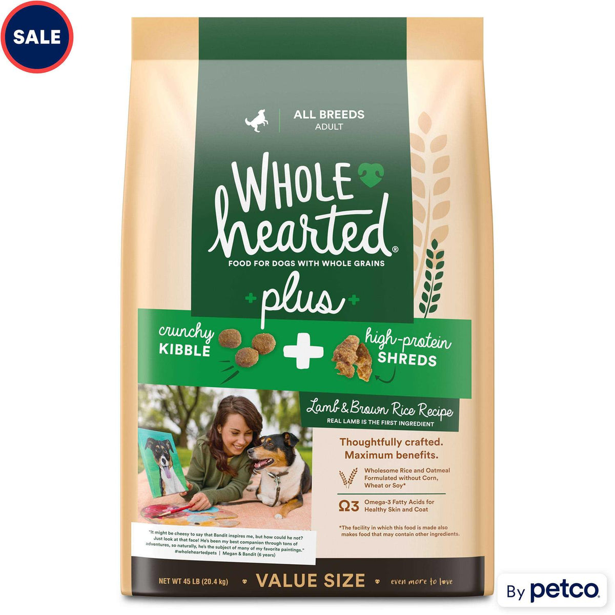 Brown Rice Recipe with Whole Grains Dry Dog Food L41077