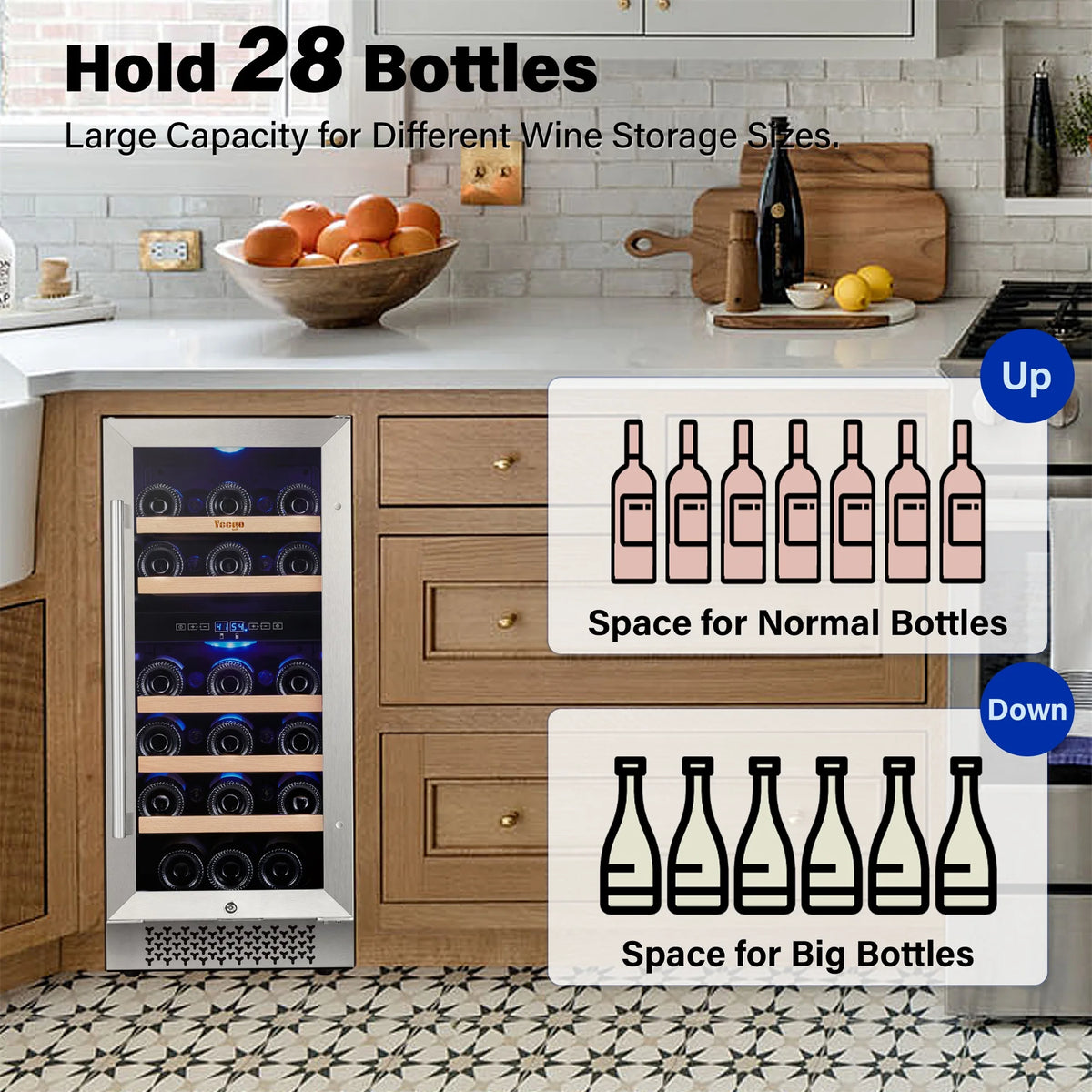 15 Bottle Wine Refrigerator K9989