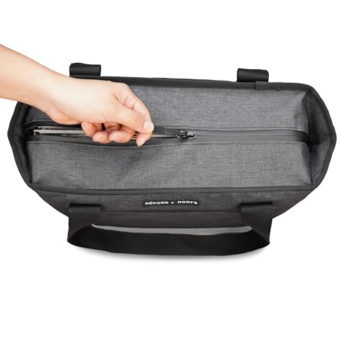 Vinyl Record Carry Bag Water-Resistant for 12-Inch LP Records V259