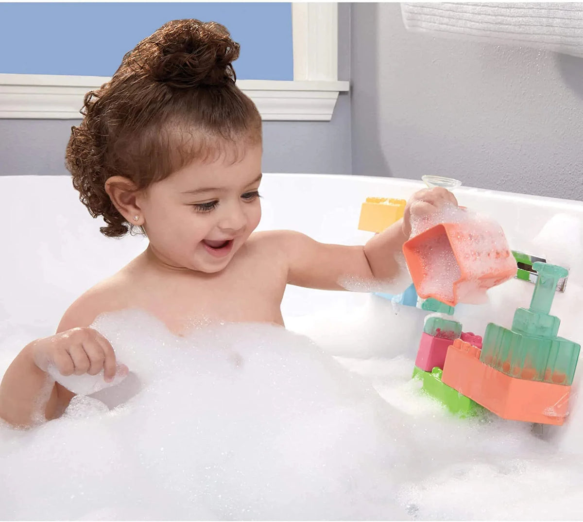 Splash Blocks Bath Toy for Babies and Toddlers J665