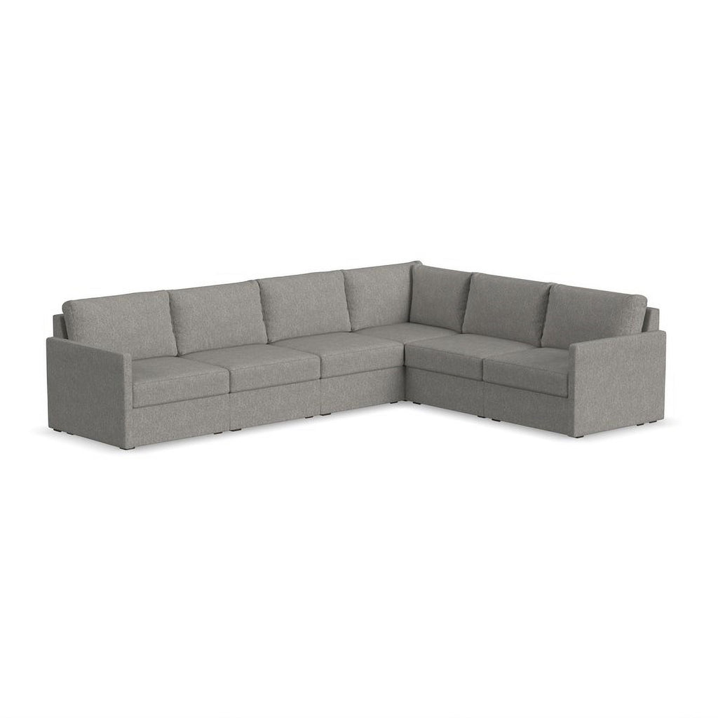 Gray 6 Seat Sectional with Performance Fabric K829009