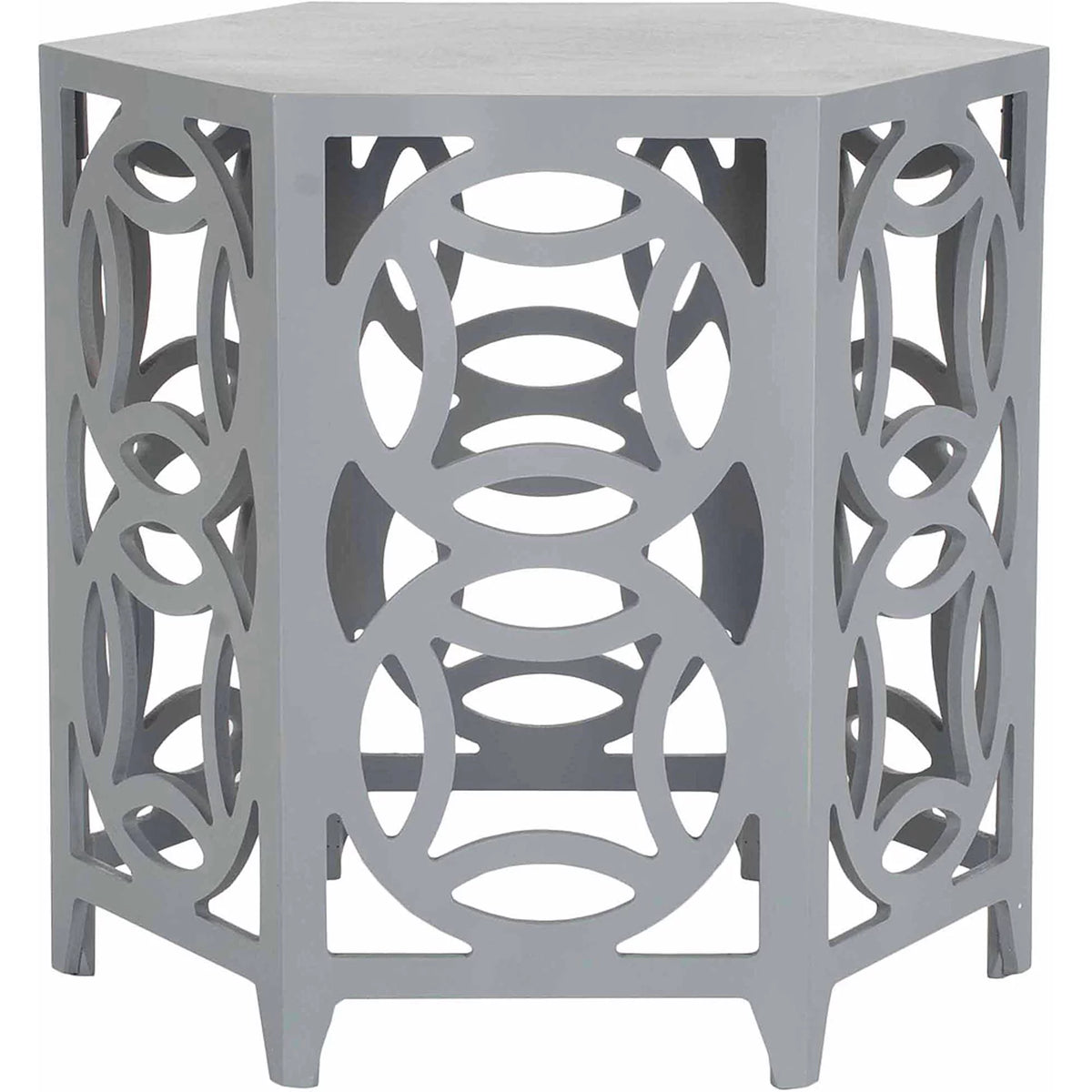 Geometric Hexagon Side Table G2913