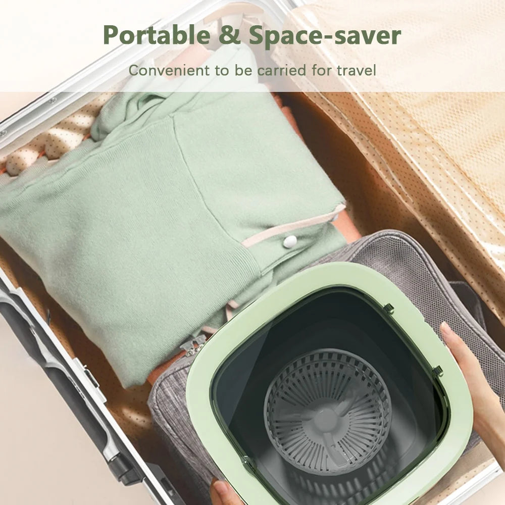 Portable Spin Dryer with Drain Basket and Drain Hose L26912