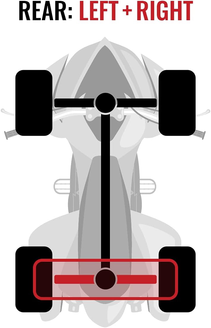 Rear Left Right Axles Pair for Polaris 800 Ranger 4X4 A392