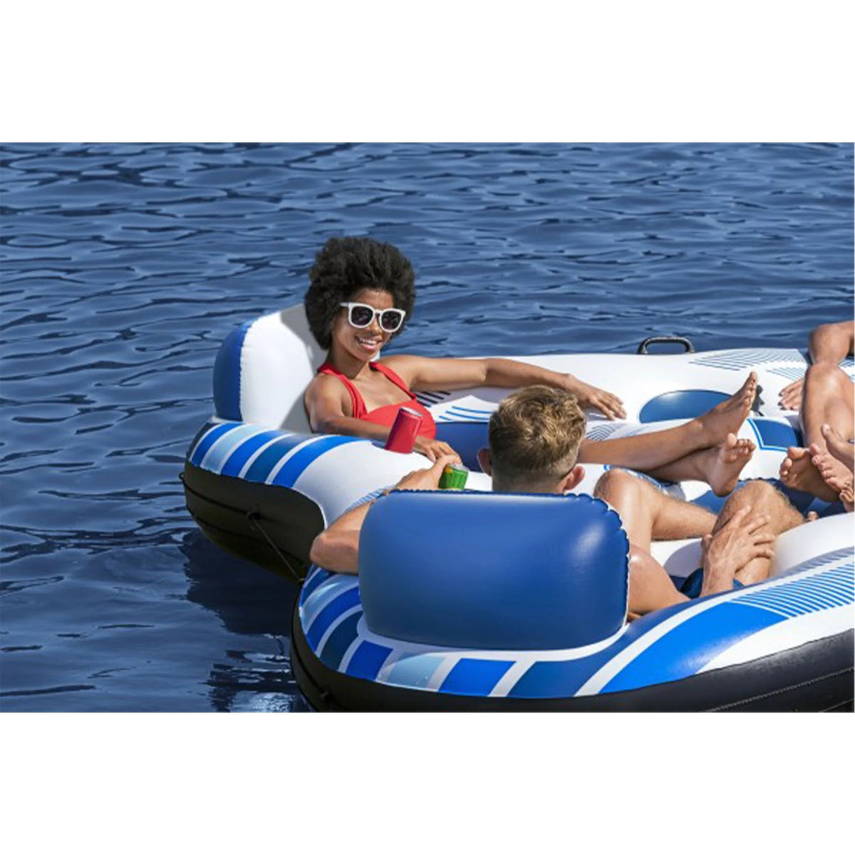 Orange 4 Person Inflatable River Tube B868299
