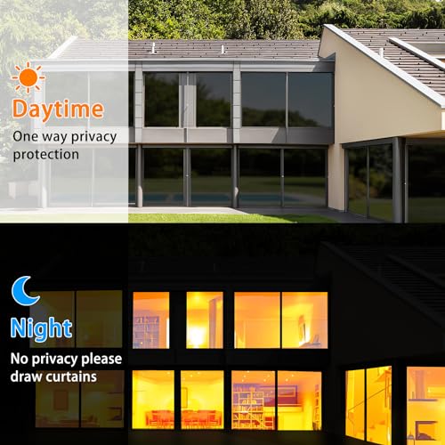 Diamond Black Silver One Way Window Film, 29.5 inch x 6.5 feet G8643
