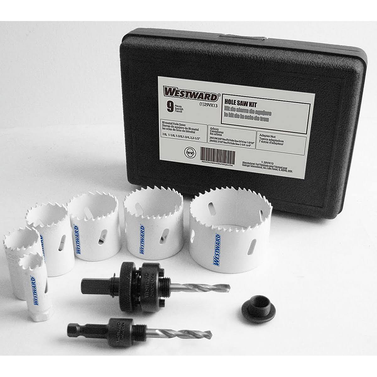 9 Pc Hole Saw Electricians Kit Z506962