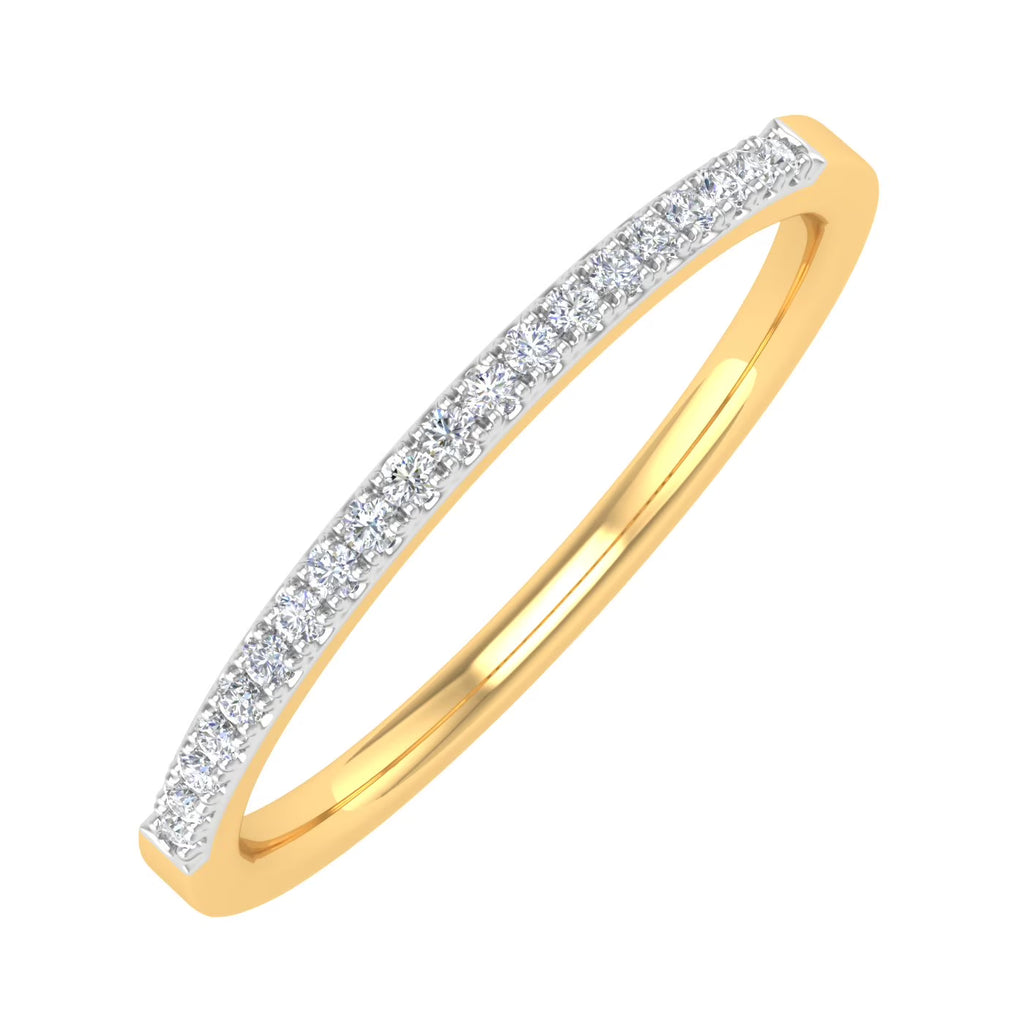 10K Yellow Gold Diamond Stackable Ring N38737