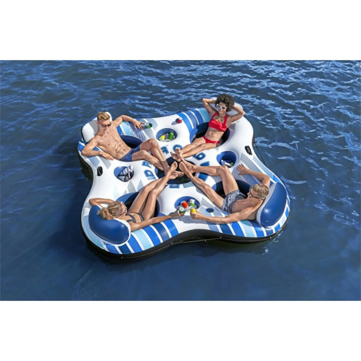 Orange 4 Person Inflatable River Tube B868299