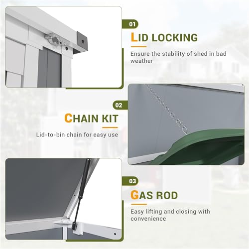 Resin Outdoor Storage Shed 41 Cu.Ft F8143