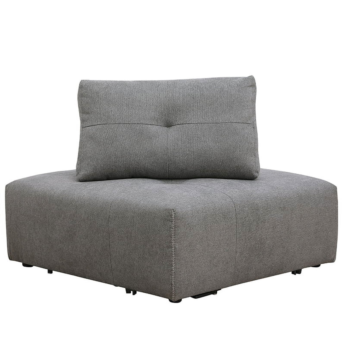 Gray Linen Fabric Corner Wedge D99663