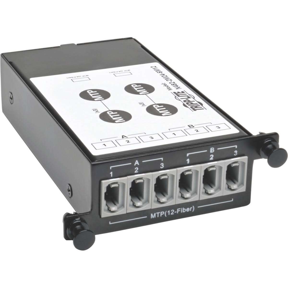 2 x 24 Fiber MTP-MPO to 6 x 12 Fiber MTP-MPO Breakout Cassette N412