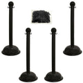 Heavy-Duty Stanchion and Chain Kit in Black T208819