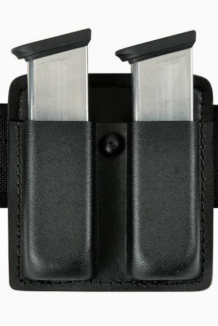 Black Open Top Double Magazine Pouch C65348