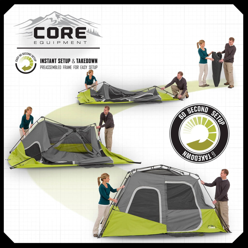 11 x 9-Foot 6-Person Instant Cabin Camping Tent V511333