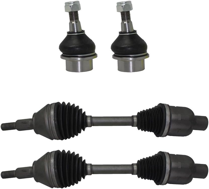 Front CV Axle Drive Shafts + Lower Ball Joints 4pc Set S83325
