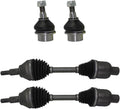 Front CV Axle Drive Shafts + Lower Ball Joints 4pc Set S83325