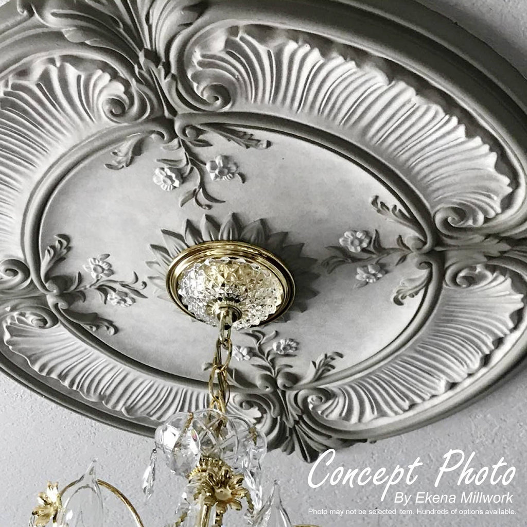 Dauphine Ceiling Medallion, Hand-Painted Cloud Burst Crackle D826