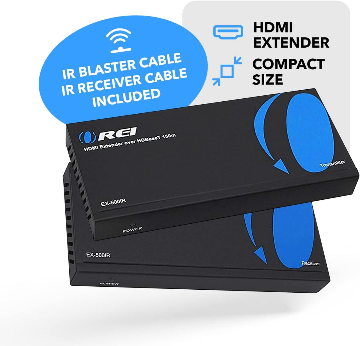 HDMI Extender over Cat5e/6 Ethernet LAN cable Up to 500 Feet I48773