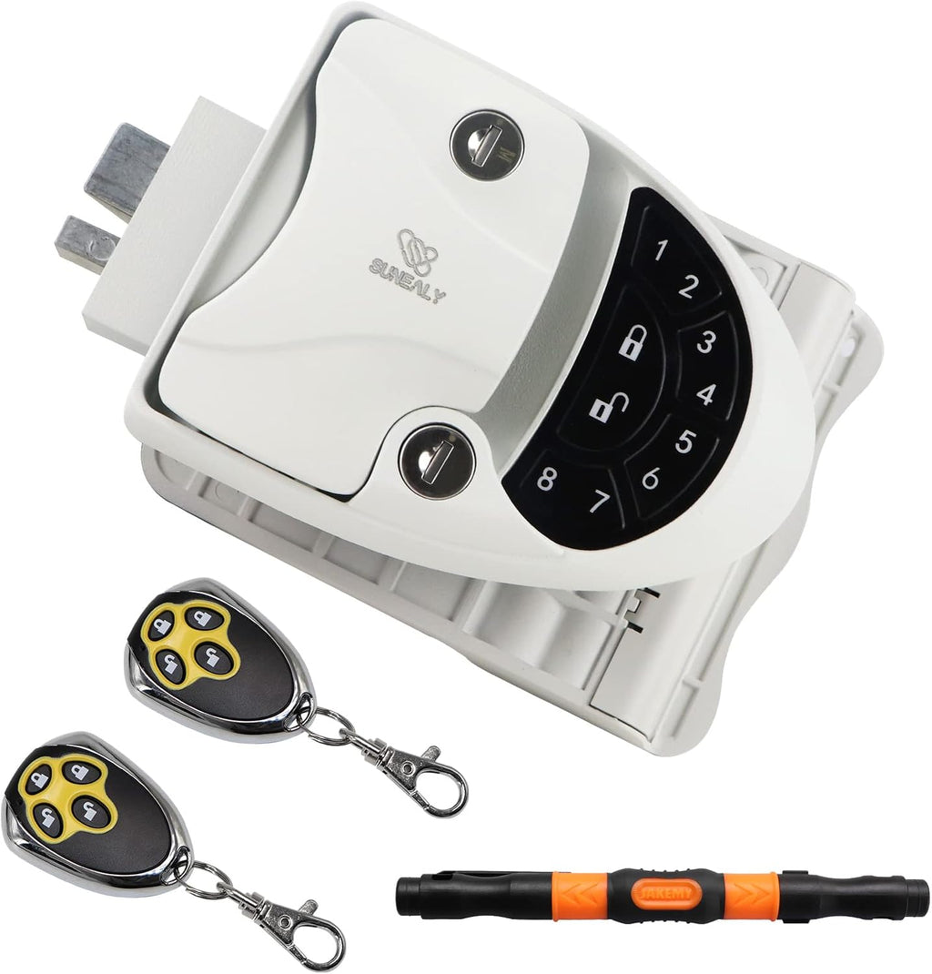 RV Keyless Entry Door Lock with 2 Fobs and Backlit Keypad D232911