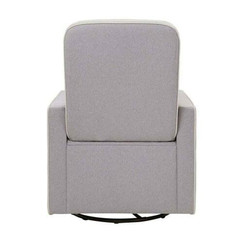 Grey Swivel Glider and Ottoman Z690867
