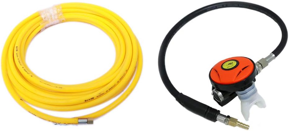 145PSI Scuba Second Stage Regulator & PVC Air Hose & Diving Mask D3418