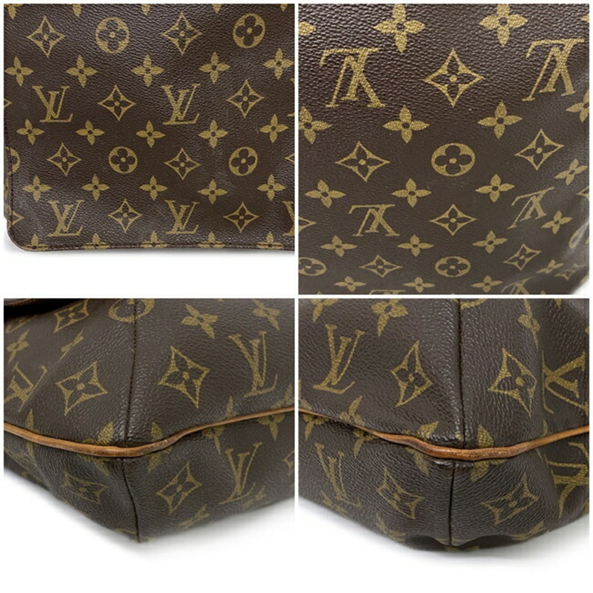 Brown Monogram Shoulder Bag D9637