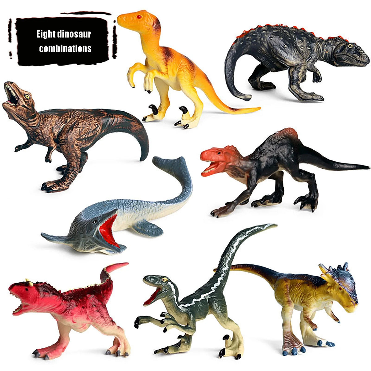 8PCS Simulation Dinosaur Toy Z614083