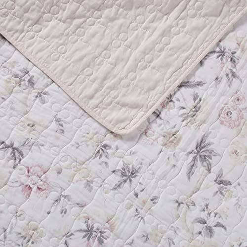 King Reversible Cotton Quilt Set with Shams J25942