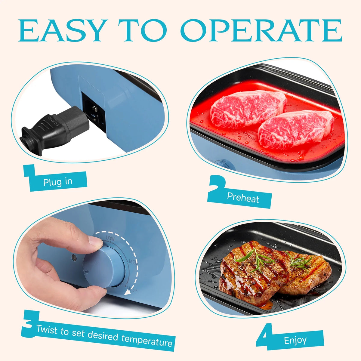 12-In-1 Electric Indoor Grill C5252