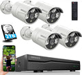 8 Channel POE Security Camera System with 4 IP67 Waterproof Cameras E120