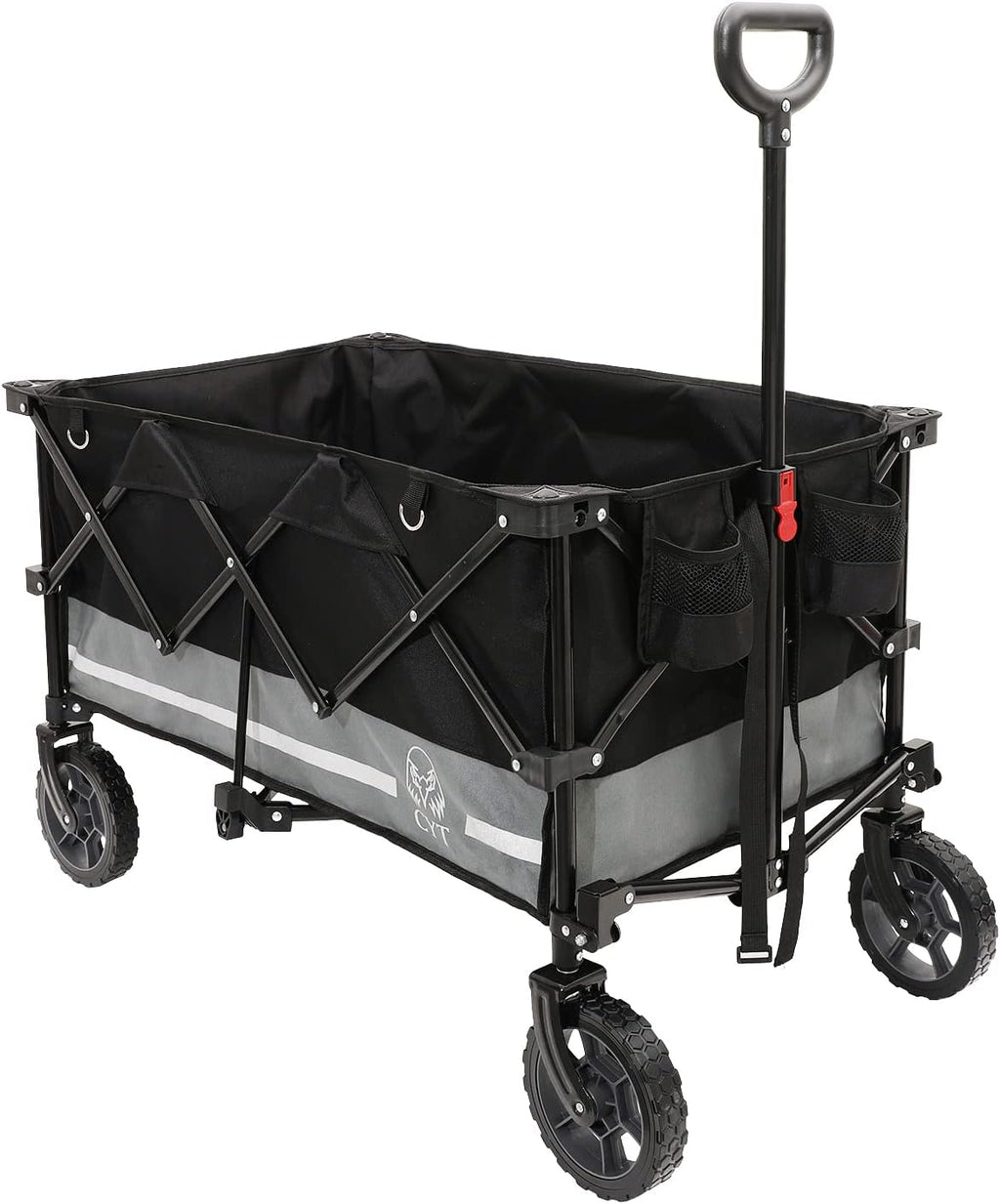 Folding Collapsible Utility Wagon Cart with Adjustable Handle P192588