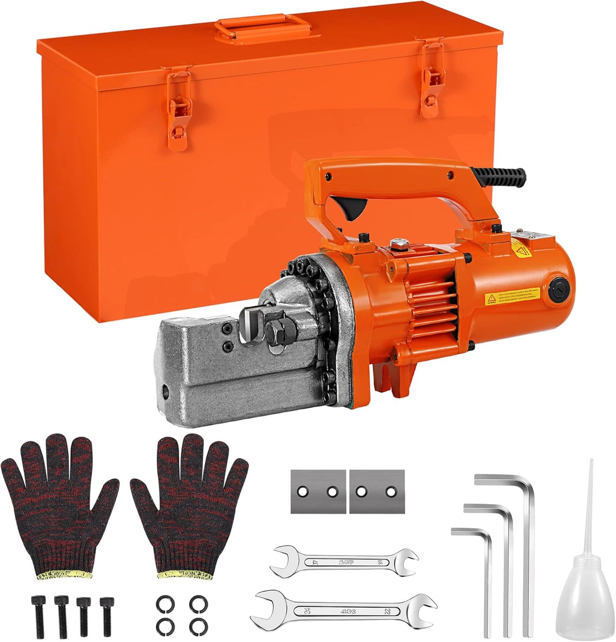 Electric Hydraulic Rebar Cutter, 1350W, Cutting up to 7/8 Inch 4-22mm #7 Rebar, with Replaceable Jaw Blades (AC 110V) T2773